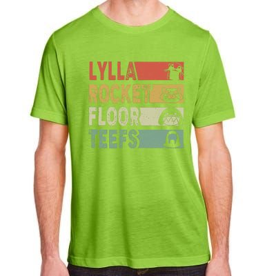 Vintage Lylla Teefs Floor Rocket Guardian Funny Matching Team Adult ChromaSoft Performance T-Shirt