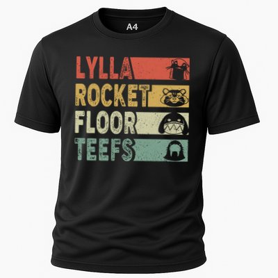 Vintage Lylla Teefs Floor Rocket Guardian Funny Matching Team Performance Shirt