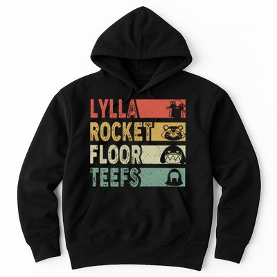 Vintage Lylla Teefs Floor Rocket Guardian Funny Matching Team Hoodie
