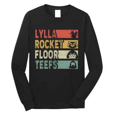 Vintage Lylla Teefs Floor Rocket Guardian Funny Matching Team Long Sleeve Shirt