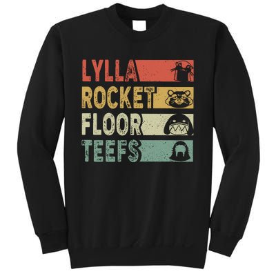 Vintage Lylla Teefs Floor Rocket Guardian Funny Matching Team Sweatshirt