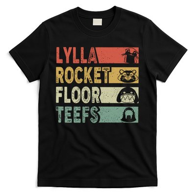 Vintage Lylla Teefs Floor Rocket Guardian Funny Matching Team T-Shirt