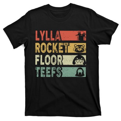 Vintage Lylla Teefs Floor Rocket Guardian Funny Matching Team T-Shirt