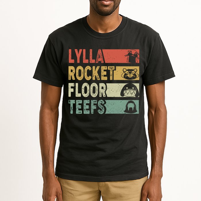 Vintage Lylla Teefs Floor Rocket Guardian Funny Matching Team Tall T-Shirt
