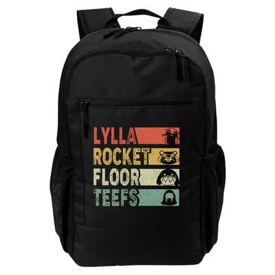 Vintage Lylla Teefs Floor Rocket Guardian Funny Matching Team Backpack