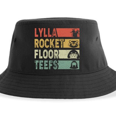 Vintage Lylla Teefs Floor Rocket Guardian Funny Matching Team Sustainable Bucket Hat