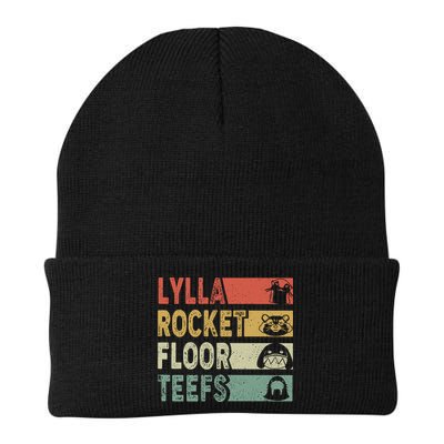 Vintage Lylla Teefs Floor Rocket Guardian Funny Matching Team Beanie