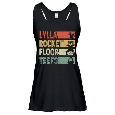 Vintage Lylla Teefs Floor Rocket Guardian Funny Matching Team Ladies Essential Flowy Tank