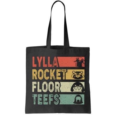 Vintage Lylla Teefs Floor Rocket Guardian Funny Matching Team Bag