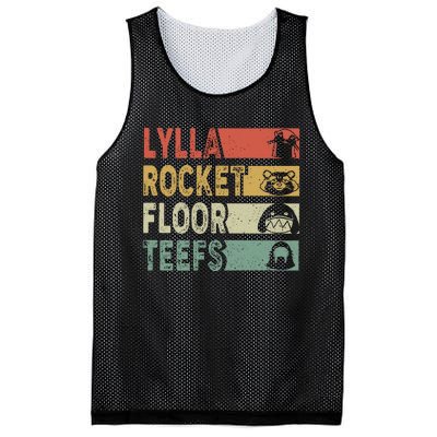 Vintage Lylla Teefs Floor Rocket Guardian Funny Matching Team Mesh Reversible Basketball Jersey Tank