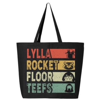 Vintage Lylla Teefs Floor Rocket Guardian Funny Matching Team 25L Jumbo Tote