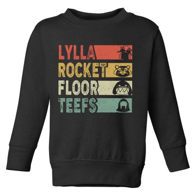 Vintage Lylla Teefs Floor Rocket Guardian Funny Matching Team Toddler Sweatshirt