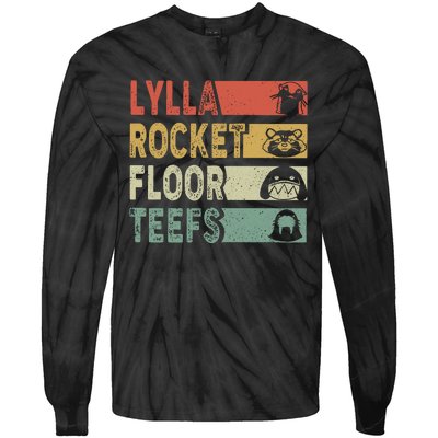 Vintage Lylla Teefs Floor Rocket Guardian Funny Matching Team Tie-Dye Long Sleeve Shirt