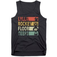 Vintage Lylla Teefs Floor Rocket Guardian Funny Matching Team Tank Top