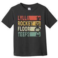Vintage Lylla Teefs Floor Rocket Guardian Funny Matching Team Toddler T-Shirt