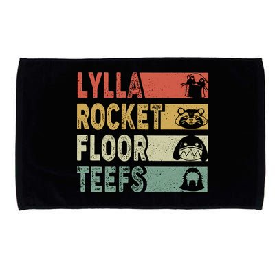 Vintage Lylla Teefs Floor Rocket Guardian Funny Matching Team Microfiber Hand Towel