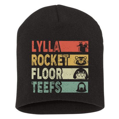 Vintage Lylla Teefs Floor Rocket Guardian Funny Matching Team Short Acrylic Beanie