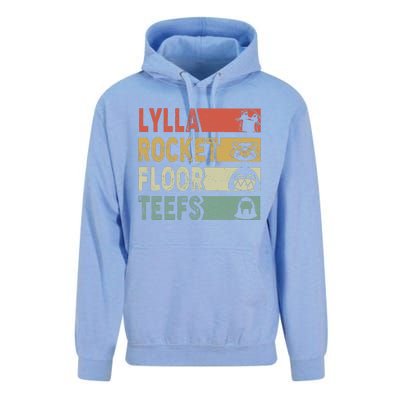 Vintage Lylla Teefs Floor Rocket Guardian Funny Matching Team Unisex Surf Hoodie