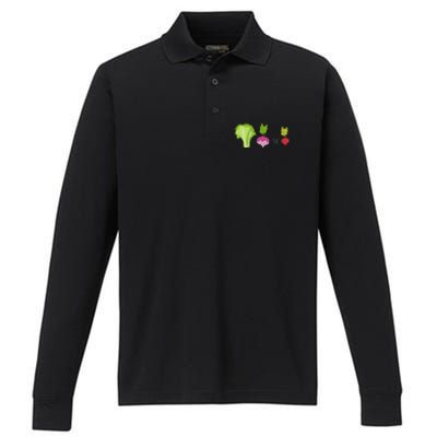 Vegetarians. LetS Turn On The Beat Vegan Performance Long Sleeve Polo