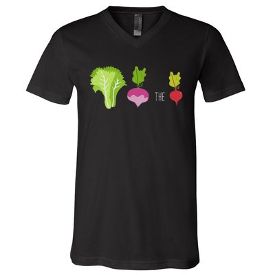 Vegetarians. LetS Turn On The Beat Vegan V-Neck T-Shirt