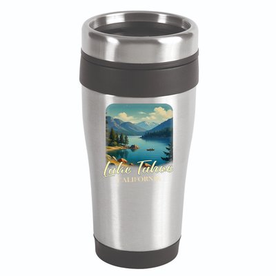 Vintage Lake Tahoe California Mountain Retro 16oz Travel Tumbler