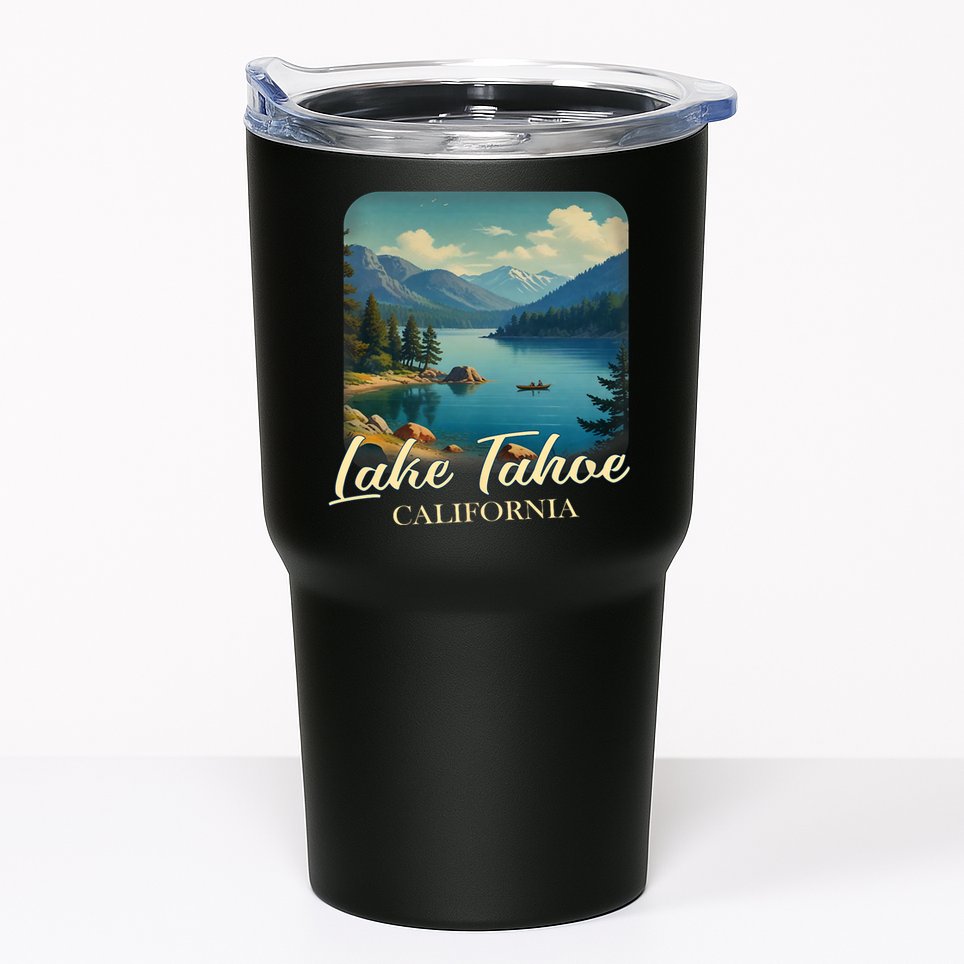 Vintage Lake Tahoe California Mountain Retro Tumbler