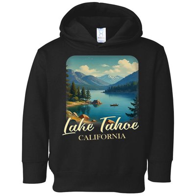 Vintage Lake Tahoe California Mountain Retro Toddler Hoodie