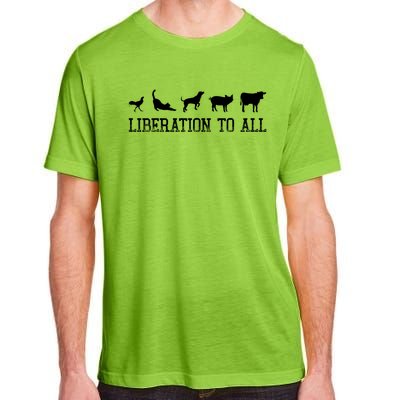 Vegan Liberation To All Animals Gift Adult ChromaSoft Performance T-Shirt