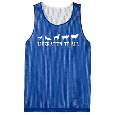 Vegan Liberation To All Animals Gift Mesh Reversible Basketball Jersey Tank