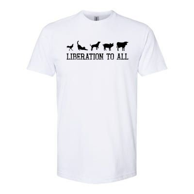 Vegan Liberation To All Animals Gift Softstyle CVC T-Shirt