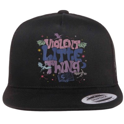 Violent Little Thing Everything Better Book Lover Front Back Flat Bill Trucker Hat