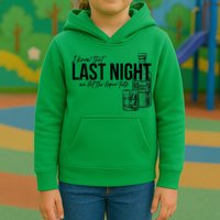 Vintage Last The Liquor Talk We Let At Night Western Country Kids Hoodie