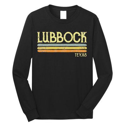 Vintage Lubbock Texas Tx Love Gift Souvenir Long Sleeve Shirt