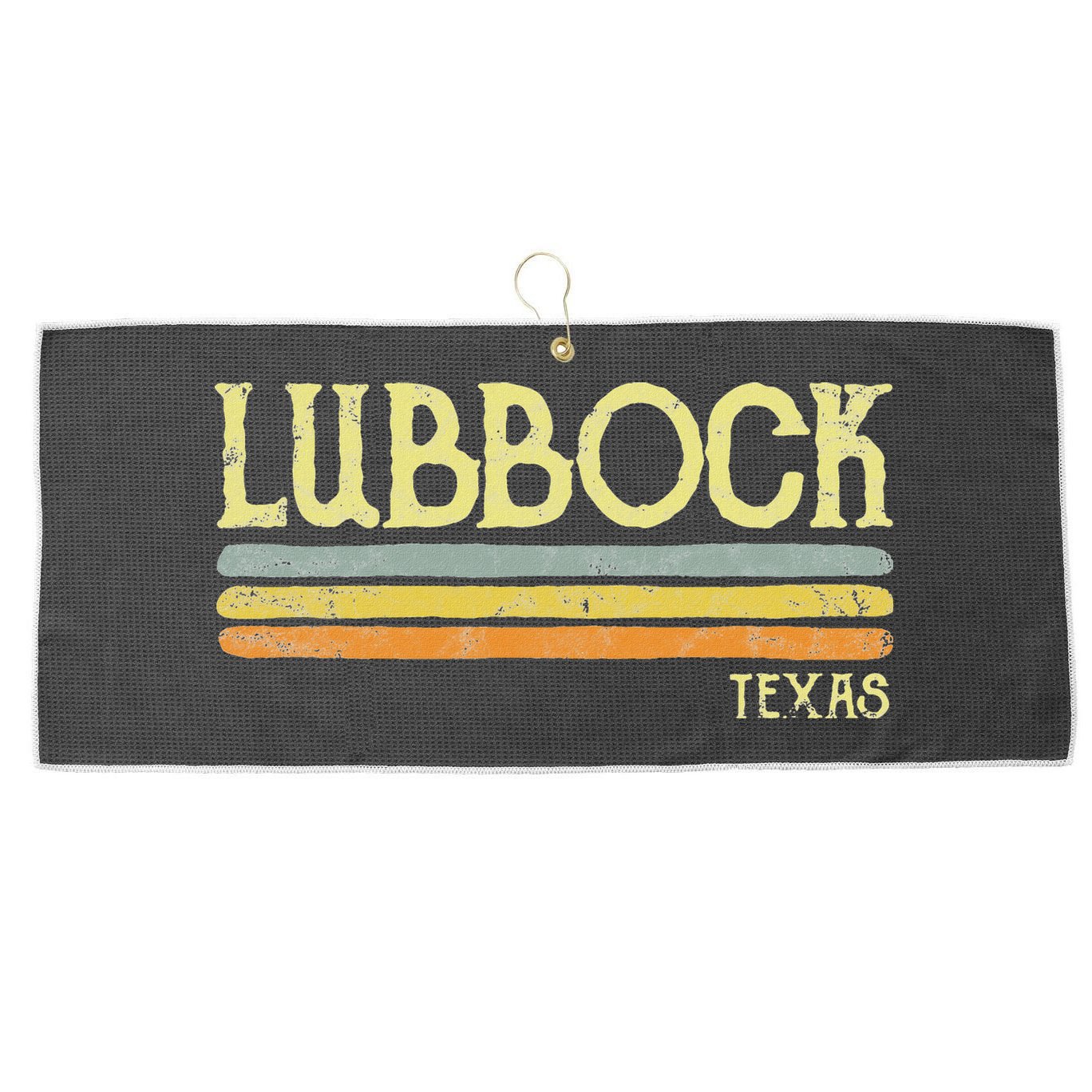 Vintage Lubbock Texas Tx Love Gift Souvenir Large Microfiber Waffle Golf Towel