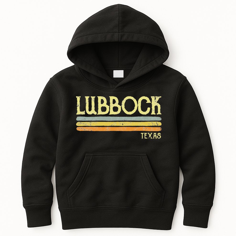 Vintage Lubbock Texas Tx Love Gift Souvenir Kids Hoodie