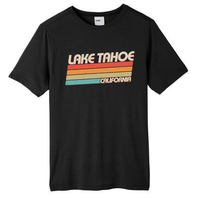 Vintage Lake Tahoe California Logo Tall Fusion ChromaSoft Performance T-Shirt