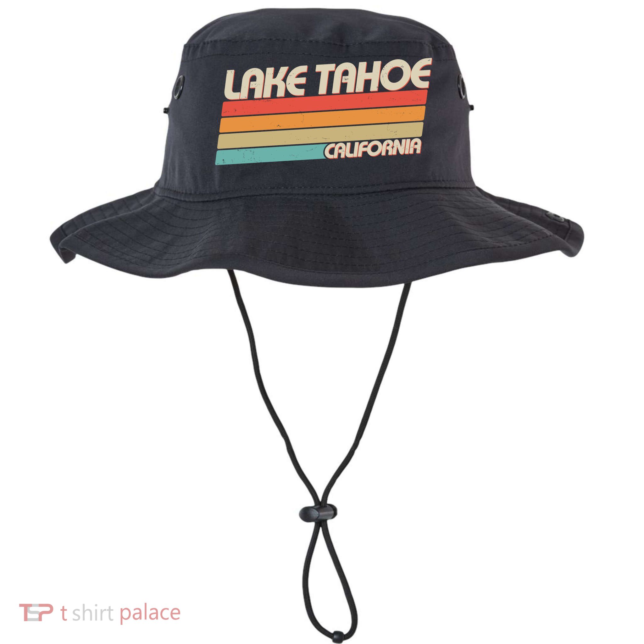 Vintage Lake Tahoe California Logo Bucket Hat