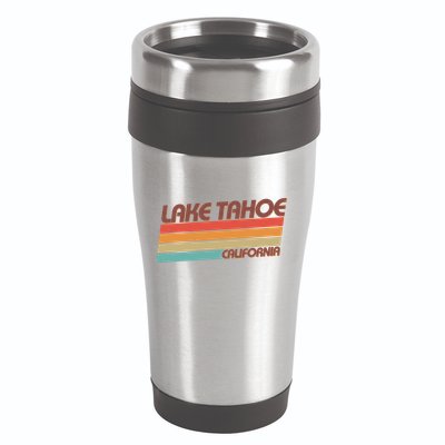 Vintage Lake Tahoe California Logo 16oz Travel Tumbler