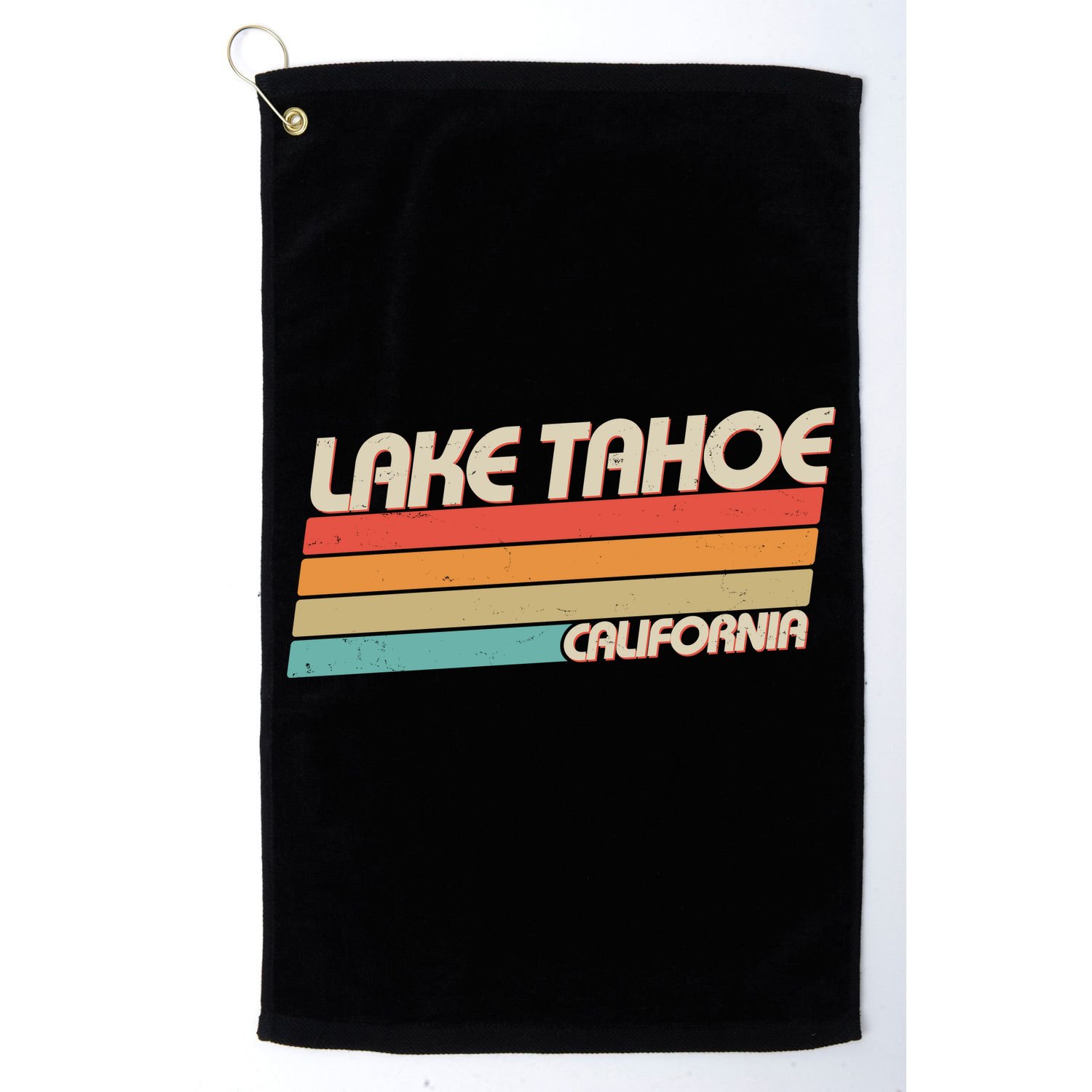 Vintage Lake Tahoe California Logo Golf Towel