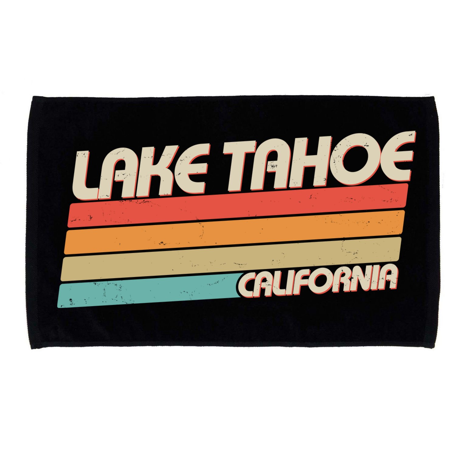 Vintage Lake Tahoe California Logo Microfiber Hand Towel