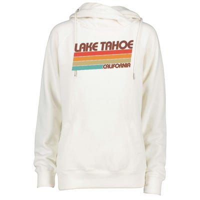 Vintage Lake Tahoe California Logo Womens Funnel Neck Pullover Hood