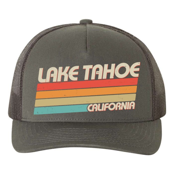 Vintage Lake Tahoe California Logo Yupoong Adult 5-Panel Trucker Hat