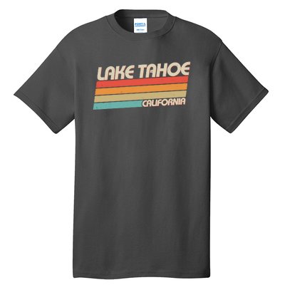 Vintage Lake Tahoe California Logo Tall T-Shirt