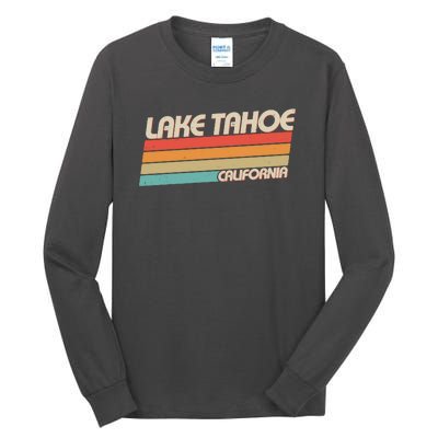 Vintage Lake Tahoe California Logo Tall Long Sleeve T-Shirt