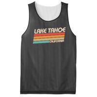 Vintage Lake Tahoe California Logo Mesh Reversible Basketball Jersey Tank