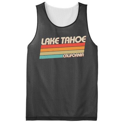 Vintage Lake Tahoe California Logo Mesh Reversible Basketball Jersey Tank