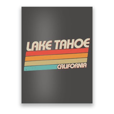 Vintage Lake Tahoe California Logo Poster