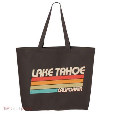 Vintage Lake Tahoe California Logo 25L Jumbo Tote