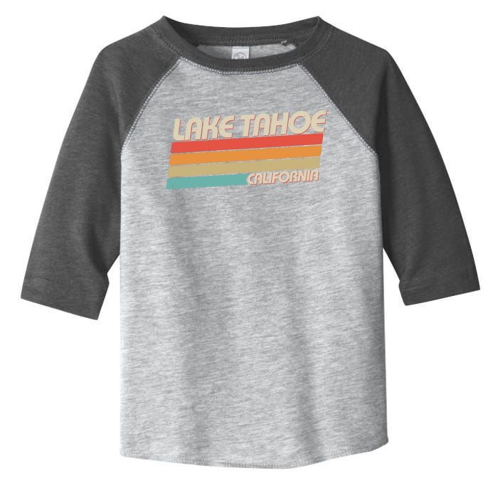 Vintage Lake Tahoe California Logo Toddler Fine Jersey T-Shirt