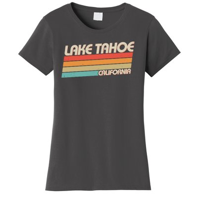 Vintage Lake Tahoe California Logo Women's T-Shirt